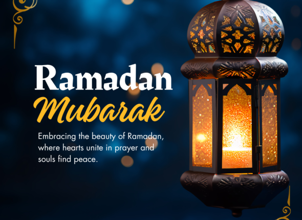 Yellow and Black Traditional Minimalist Ramadan Greeting Instagram Post